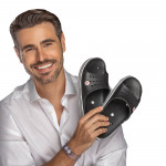 Chinelo Slides FIR - Preto